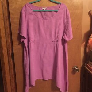 EUC KLEEN PINKISH PURPLE TUNIC 2X